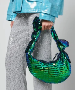 Shoulder Bags*Stine Goya Julius Knotted Sequined Satin Bag