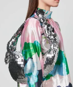 Shoulder Bags*Stine Goya Julius Knotted Sequined Satin Bag