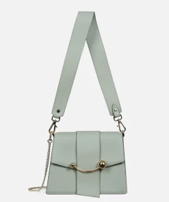 Shoulder Bags*Strathberry Box Crescent Leather Shoulder Bag