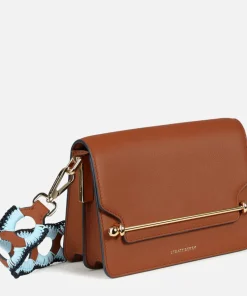 Mini Bags*Strathberry East West Mini Crochet Strap Leather Bag