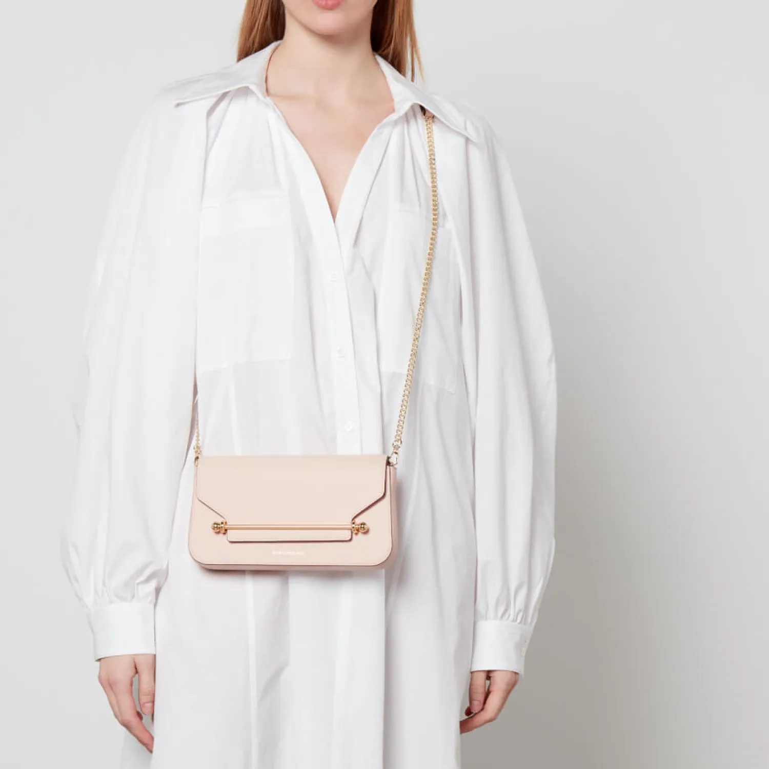 Mini Bags*Strathberry East West Mini Leather Baguette Bag