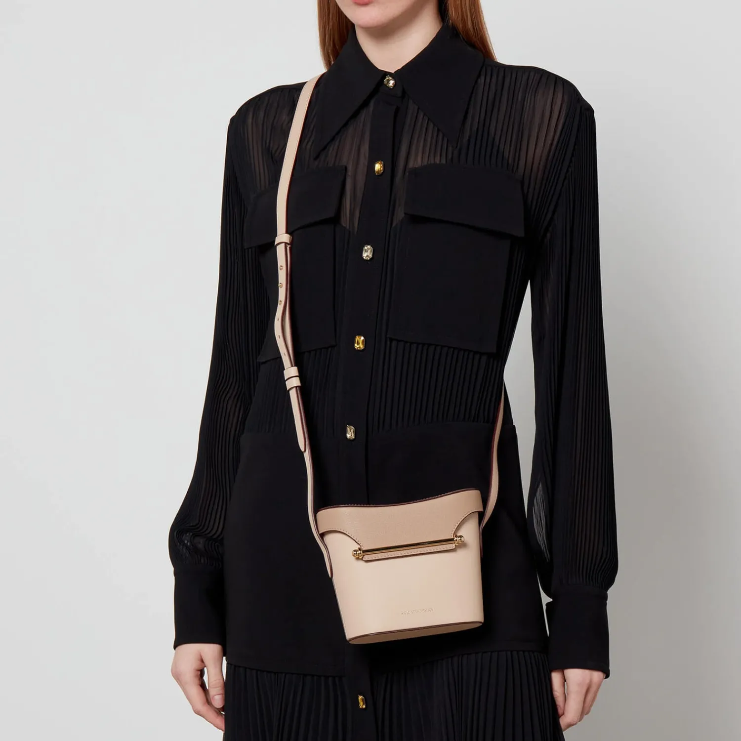 Crossbody Bags*Strathberry Safari Leather Crossbody Bag