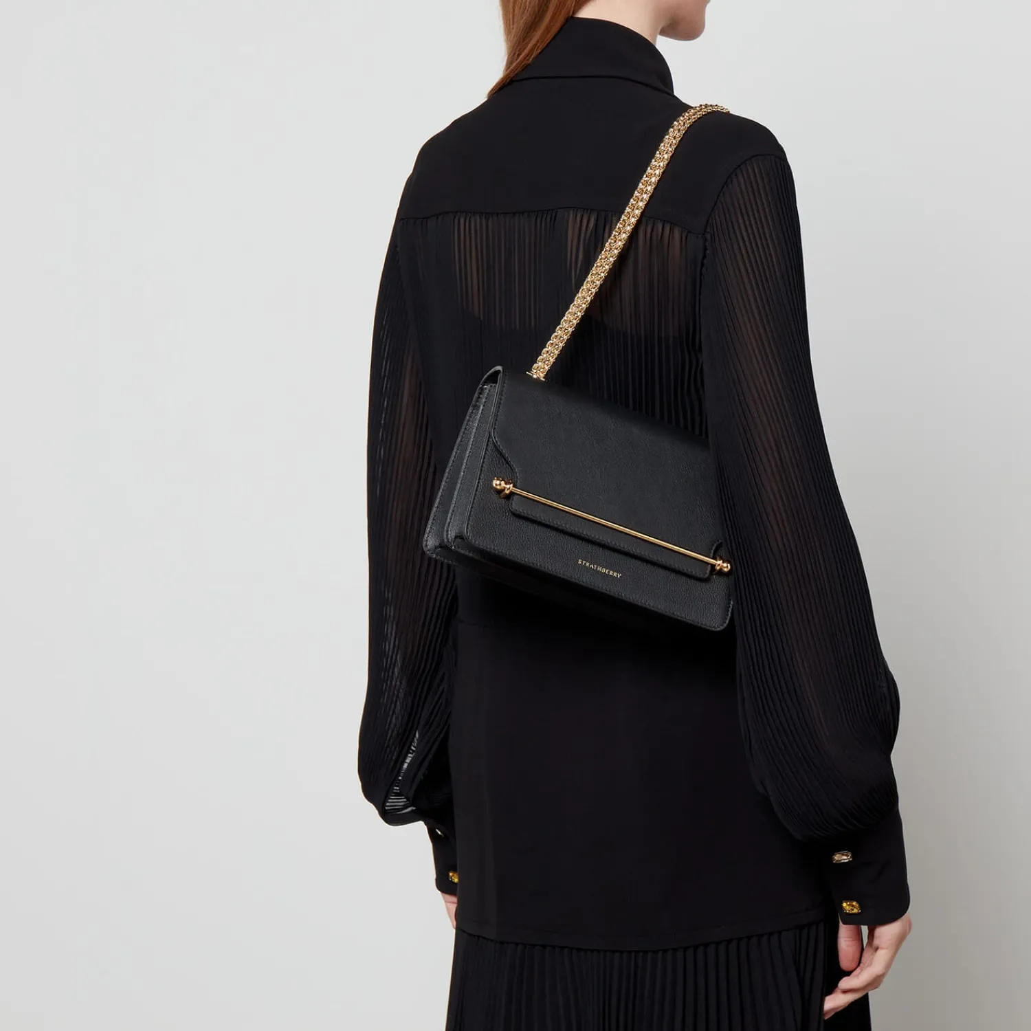 Shoulder Bags*Strathberry Women's East/West Shoulder Bag - Black