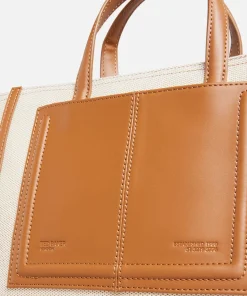 Tote Bags*Ted Baker Aksanna Medium Canvas And Faux Leather Tote Bag