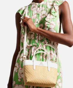 Mini Bags*Ted Baker Blesha Magnolia Raffia Mini Tote Bag