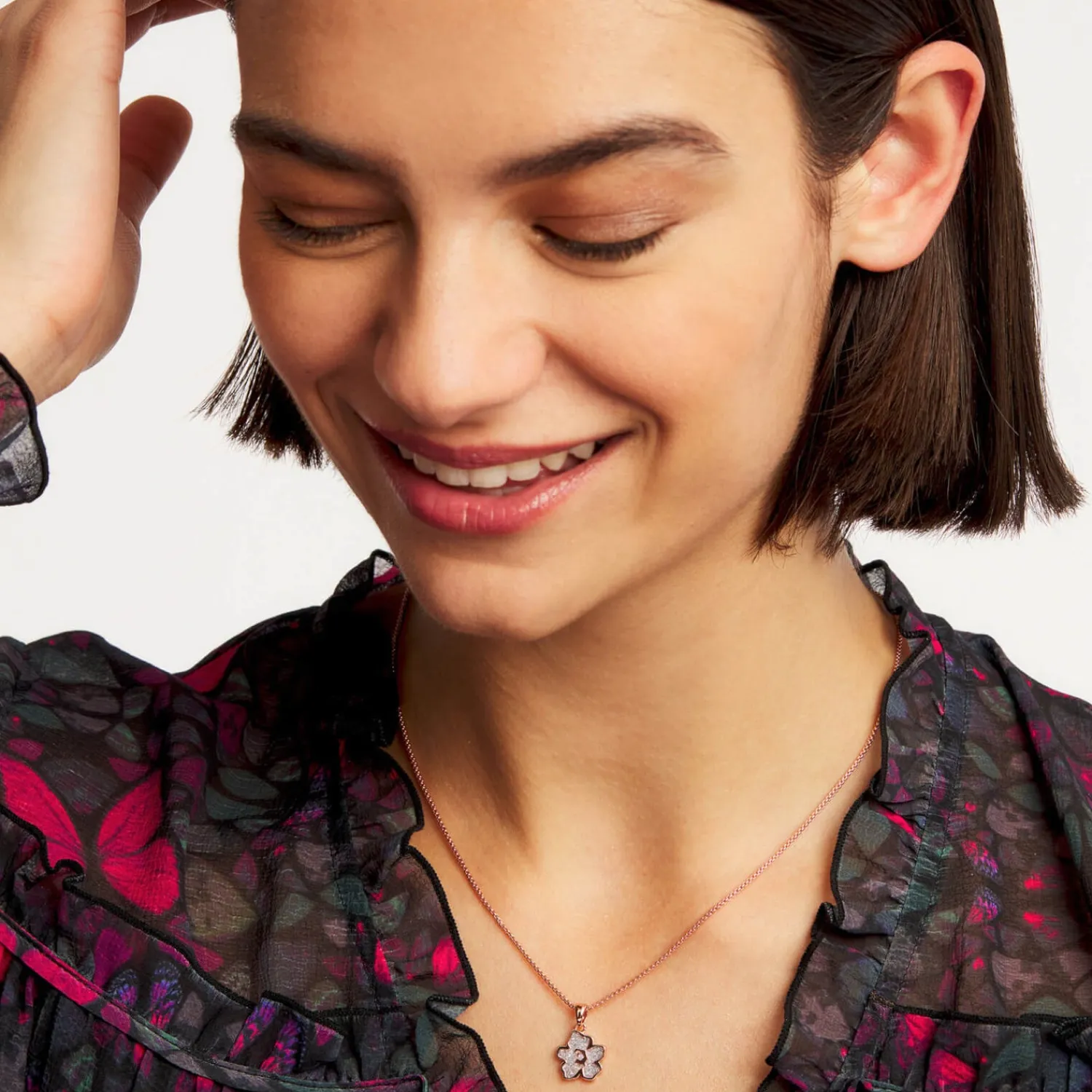 Jewellery Sets*Ted Baker Lilea Rose Gold-Tone And Glittered Enamel Necklace