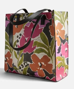 Tote Bags*Ted Baker Malicon Large Floral-Print Faux Leather Tote Bag