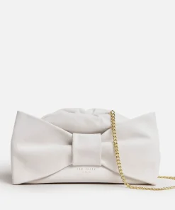Clutch Bags*Ted Baker Niasa Leather Bow Detail Clutch
