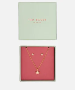 Earrings*Ted Baker Saskiya Gold-Tone Necklace And Stud Earrings Set