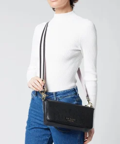 Shoulder Bags*Ted Baker Women's Ammie Branded Webbing Strap Box Shoulder Bag - Jet-Black