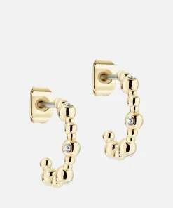 Earrings*Ted Baker Women's Belsini: Crystal Small Hoop Earring - Gold Tone/Clear Crystal