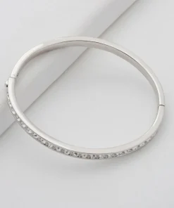 Jewellery Sets*Ted Baker Women's Clemara Hinge Crystal Bangle - Silver/Crystal