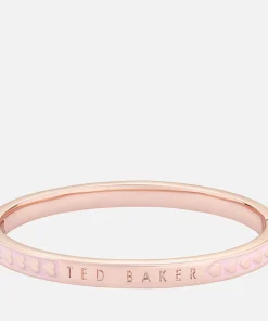 Bracelets & Bangles*Ted Baker Women's Elliee Enamel Heart Bangle - Rose Gold/Pink
