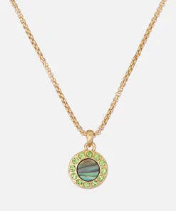 Necklaces*Ted Baker Women's Gemmarh: Gem Button Pendant - Goldgreen