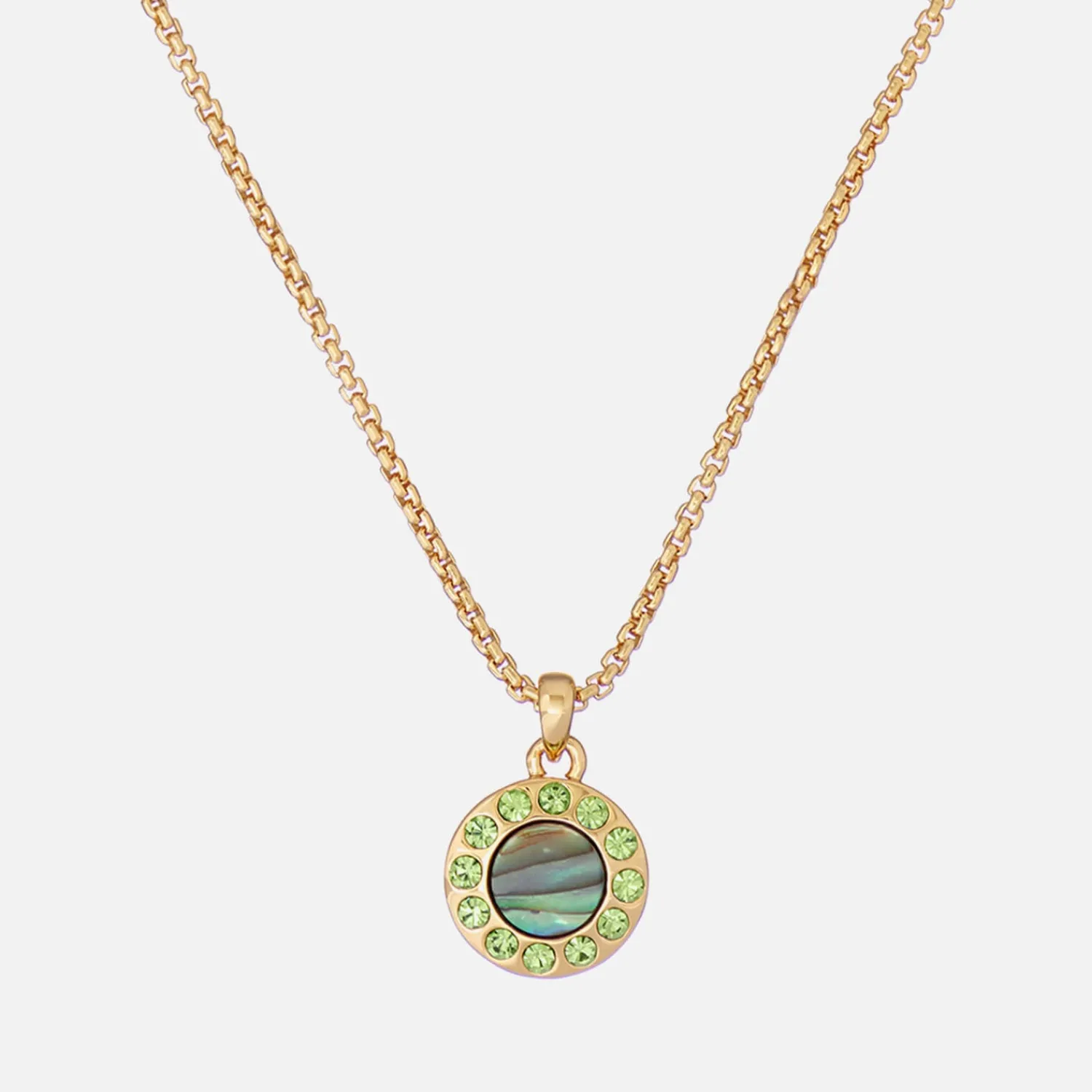 Necklaces*Ted Baker Women's Gemmarh: Gem Button Pendant - Goldgreen