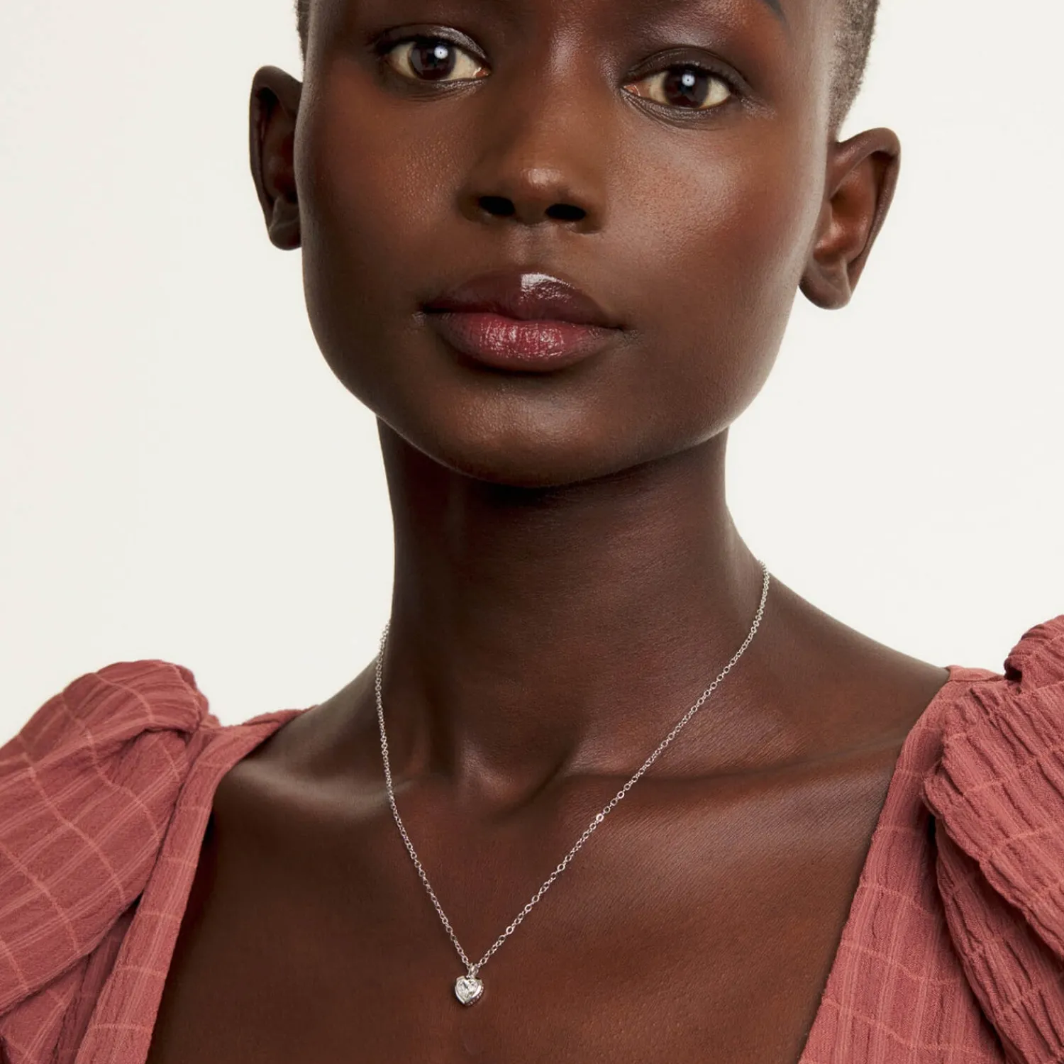 Necklaces*Ted Baker Women's Hannela Crystal Heart Pendant - Silver/Crystal