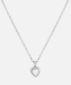 Necklaces*Ted Baker Women's Hannela Crystal Heart Pendant - Silver/Crystal