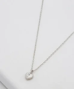 Necklaces*Ted Baker Women's Hannela Crystal Heart Pendant - Silver/Crystal