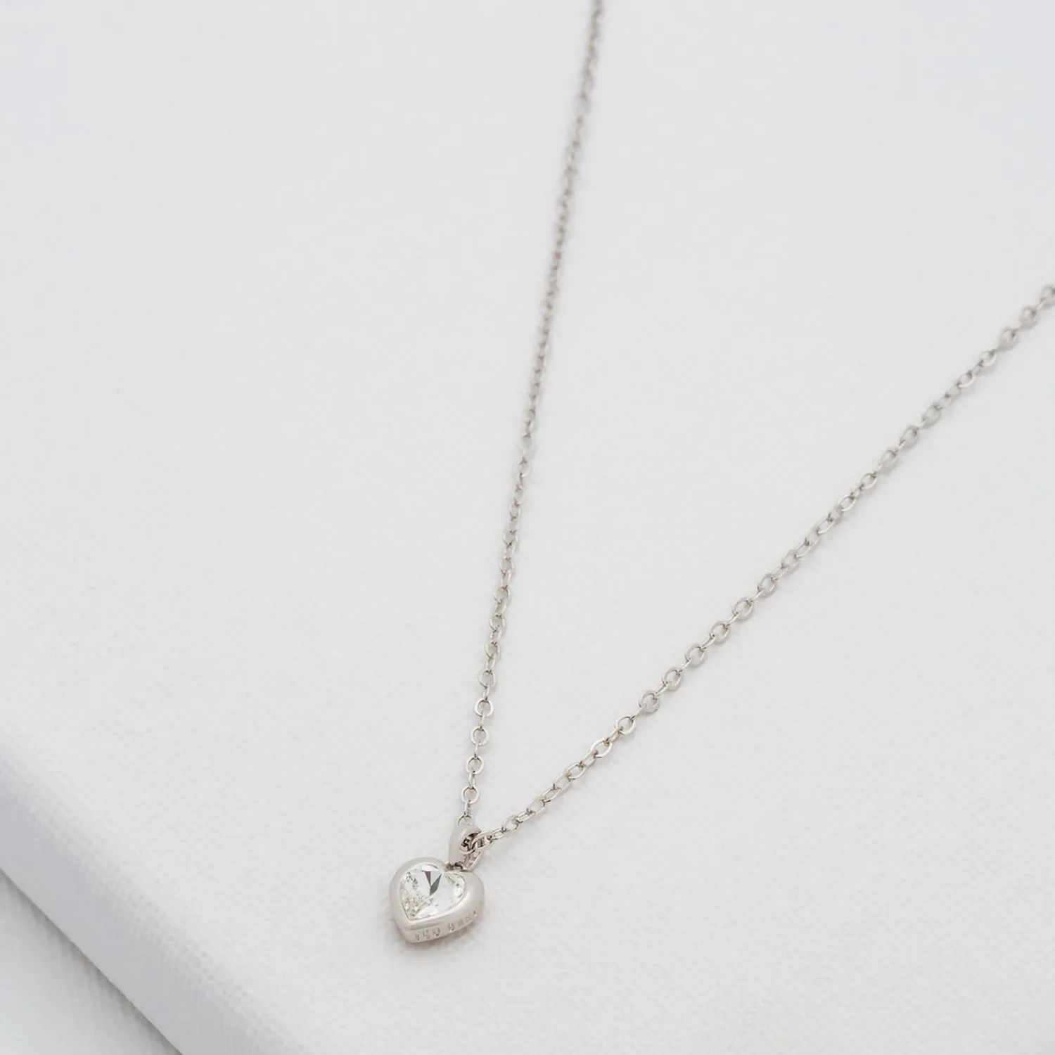 Necklaces*Ted Baker Women's Hannela Crystal Heart Pendant - Silver/Crystal