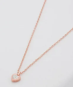Necklaces*Ted Baker Women's Hannela Crystal Heart Pendant - Rose Gold/Crystal