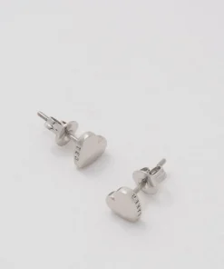 Earrings*Ted Baker Women's Harly Tiny Heart Stud Earrings - Silver