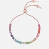 Bracelets & Bangles*Ted Baker Women's Melrah: Icon Crystal Slider Bracelet - Rose Goldrainbow