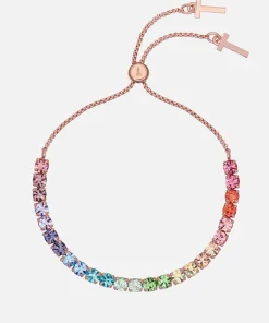 Bracelets & Bangles*Ted Baker Women's Melrah: Icon Crystal Slider Bracelet - Rose Goldrainbow