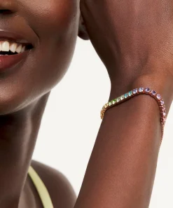 Bracelets & Bangles*Ted Baker Women's Melrah: Icon Crystal Slider Bracelet - Rose Goldrainbow