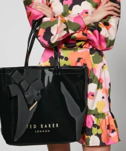 Shoulder Bags*Ted Baker Women's Nicon Knot Bow Large Icon Bag - Black