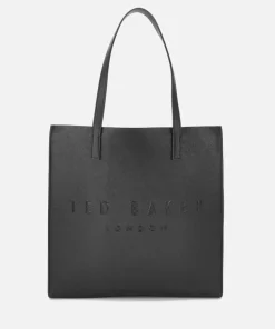 Tote Bags*Ted Baker Women's Soocon Crosshatch Large Icon Bag - Black