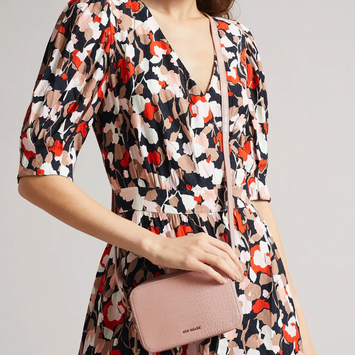 Mini Bags*Ted Baker Women's Stina Double Zip Mini Camera Bag - Mid-Pink