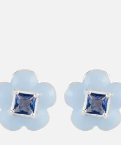 Earrings*THOMAS SABO Charming Flower Silver-Tone Earrings