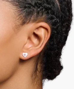 Earrings*THOMAS SABO Charming Heart Silver-Tone Earrings