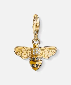 Necklaces*THOMAS SABO Women's Charm Pendant Bee - Yellow Gold-Coloured