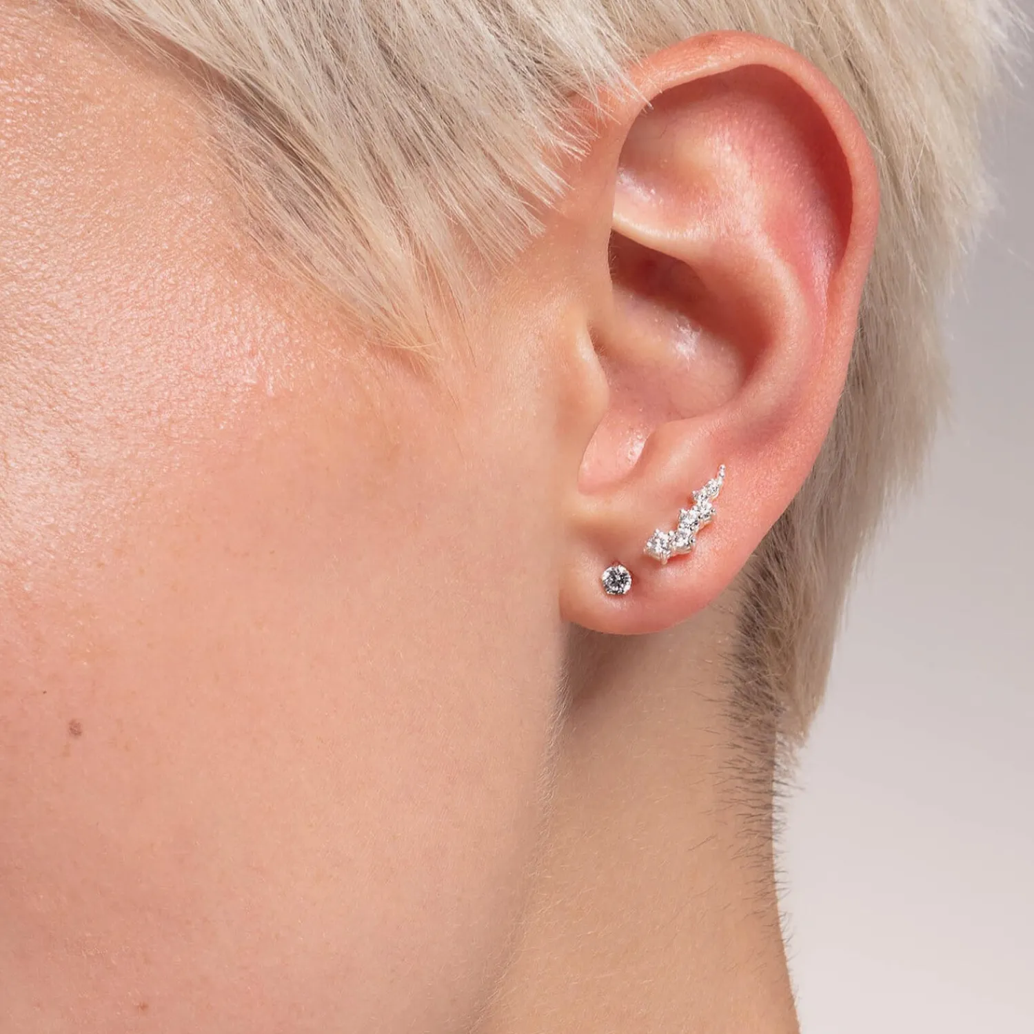 Earrings*THOMAS SABO Women's Ear Climber - White