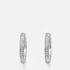 Earrings*THOMAS SABO Women's Hoop Earrings - White