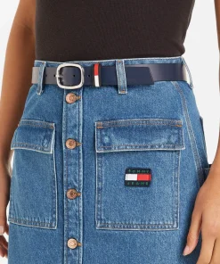 Belts*Tommy Jeans Leather Oval 3.0 Belt