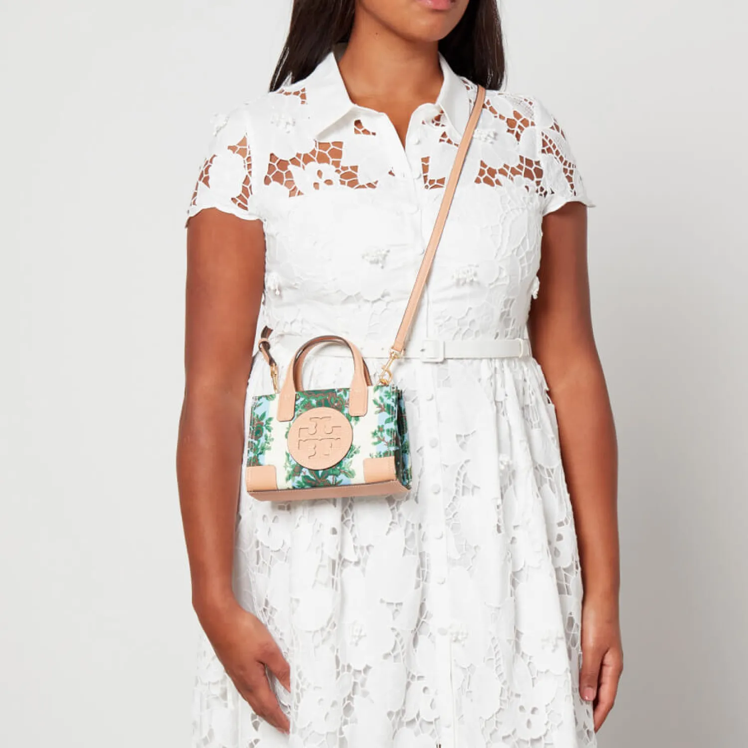 Tote Bags*Tory Burch Ella Floral Nylon Tote Bag