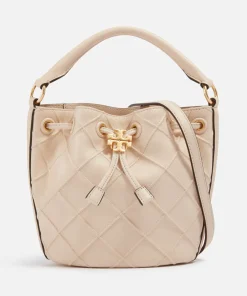 Bucket Bags*Tory Burch Fleming Quilted Leather Bucket Bag