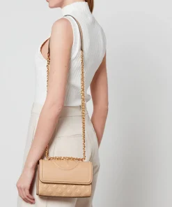 Shoulder Bags*Tory Burch Fleming Small Convertible Leather Shoulder Bag