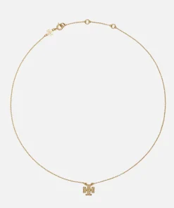 Earrings*Tory Burch Gold-Plated Kira Pave Pendant And Stud Earring Set