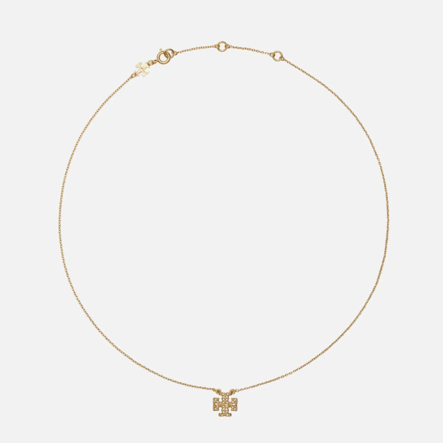 Earrings*Tory Burch Gold-Plated Kira Pave Pendant And Stud Earring Set