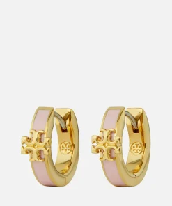 Jewellery Sets*Tory Burch Kira Gold-Plated And Enamel Huggie Earrings