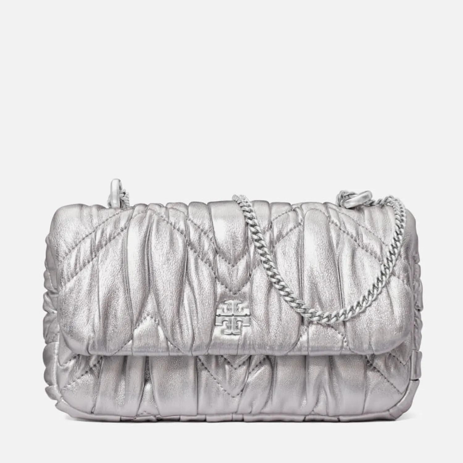 Shoulder Bags*Tory Burch Kira Metallic Leather Mini Flap Bag