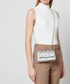 Shoulder Bags*Tory Burch Kira Metallic Leather Mini Flap Bag