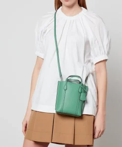 Mini Bags*Tory Burch Mini Perry Leather Tote Bag