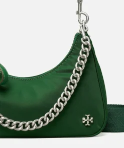 Shoulder Bags*Tory Burch Small Mercer Leather And Nylon Shoulder Bag