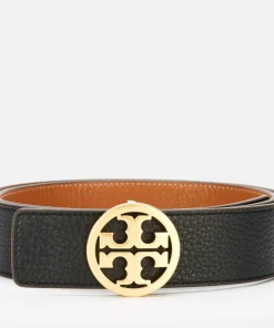 Belts*Tory Burch Women's 1.5" Logo Belt - Black