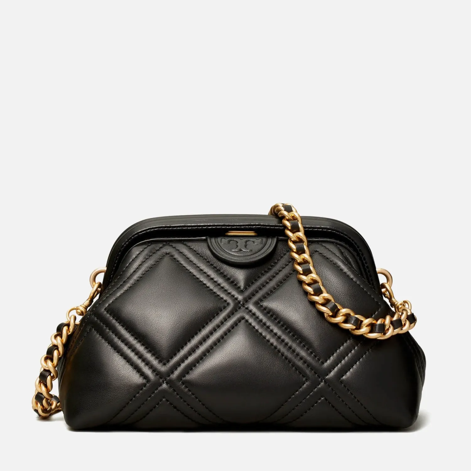 Clutch Bags*Tory Burch Women's Fleming Small Frame Clutch Bag - Black