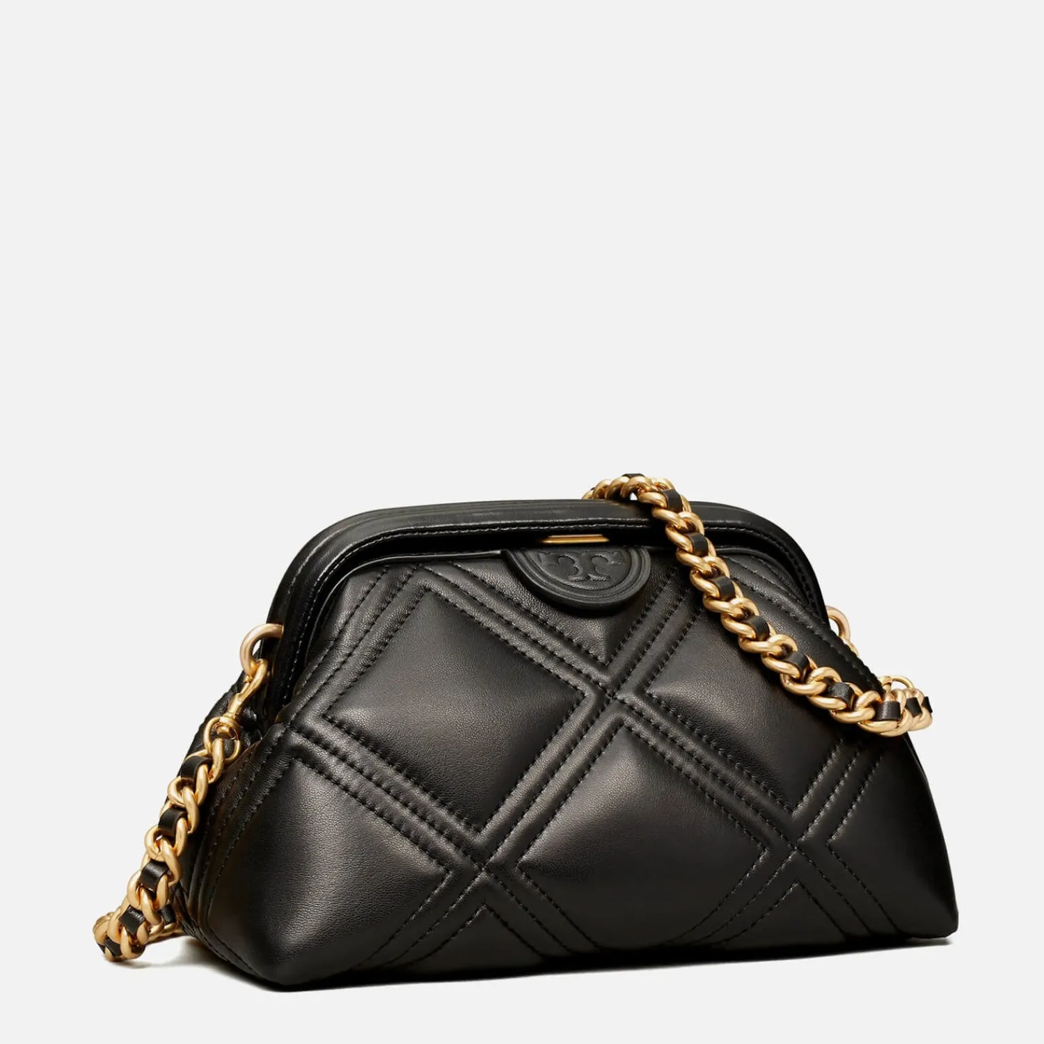 Clutch Bags*Tory Burch Women's Fleming Small Frame Clutch Bag - Black